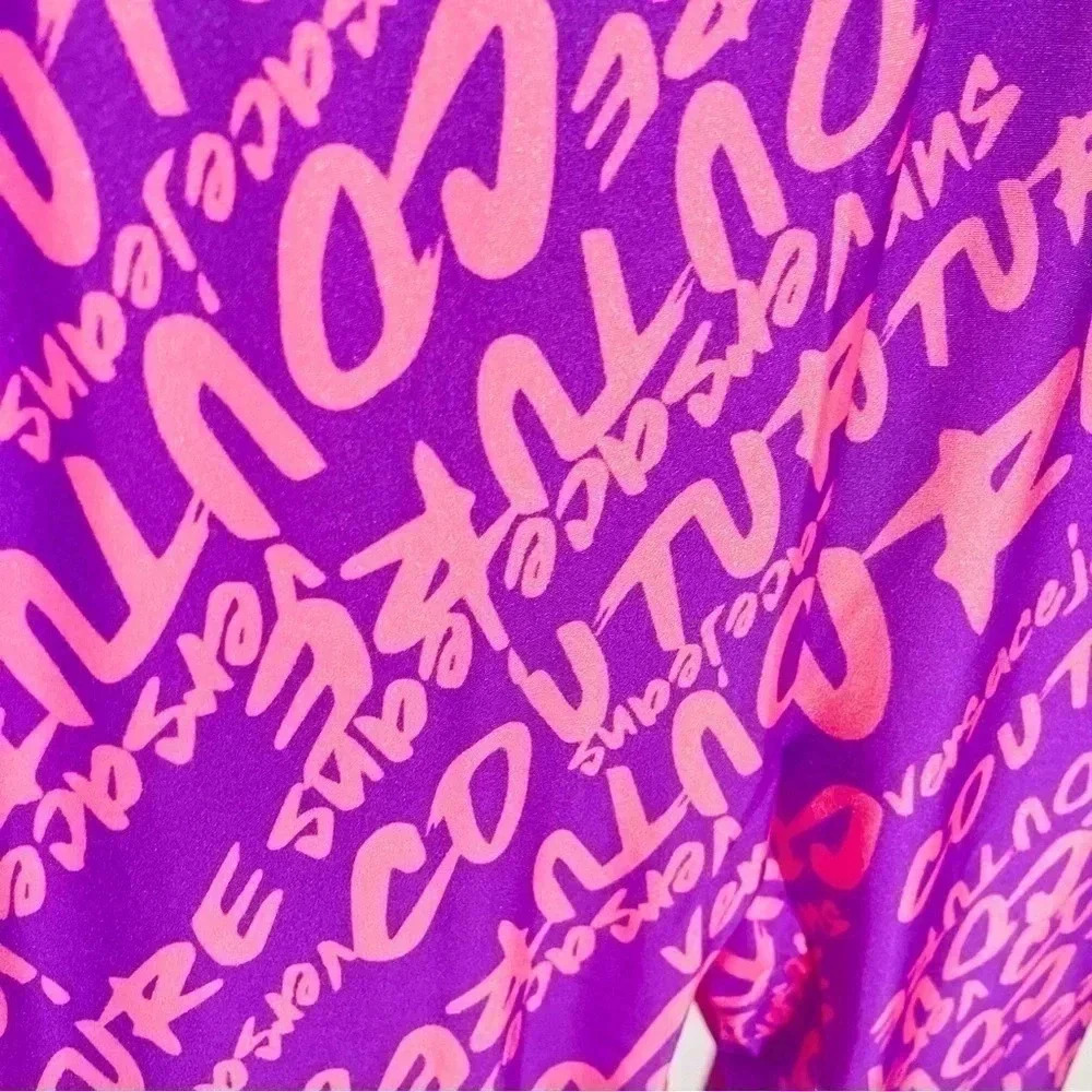 NWT Versace Jeans Couture Logo Print Leggings - Picture 8 of 12